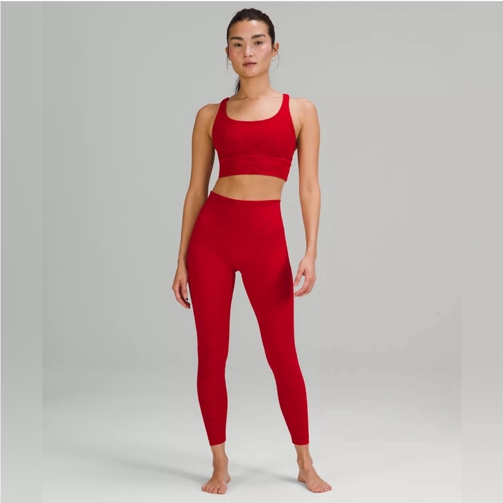 Lululemon Lunar New Year Wunder Under High-Rise Tight 25" Size 14 NWT RED